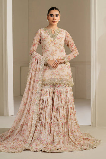 BAROQUE EMBROIDERED CHIFFON UF-4164