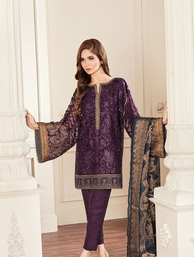 EMBROIDERED CHIFFON CH05-10