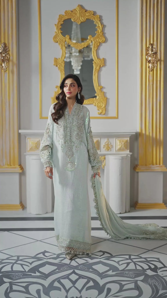 Embroidered Chiffon Suit | BD-3005