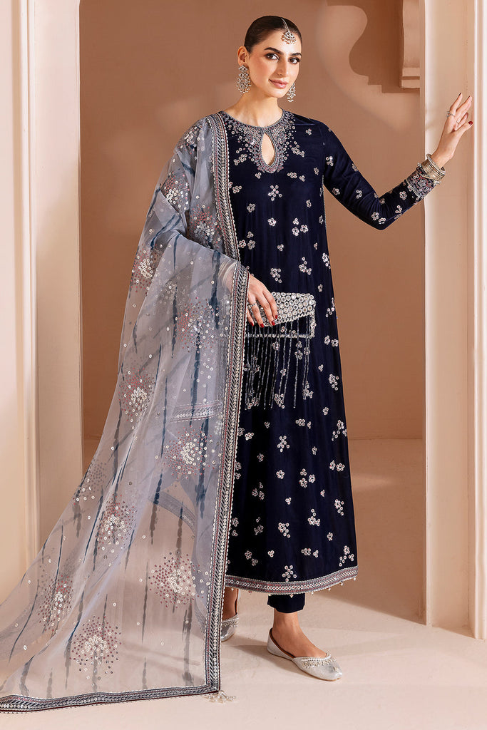 JAZMIN - Embroidered Velvet Formal CVF D-03