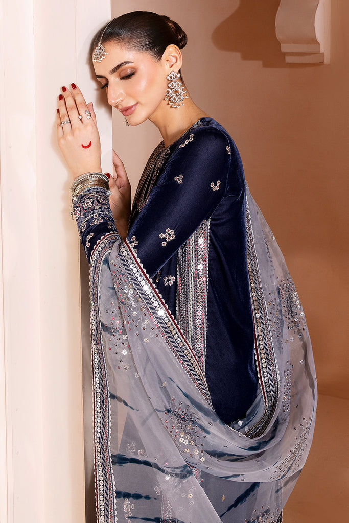 JAZMIN - Embroidered Velvet Formal CVF D-03