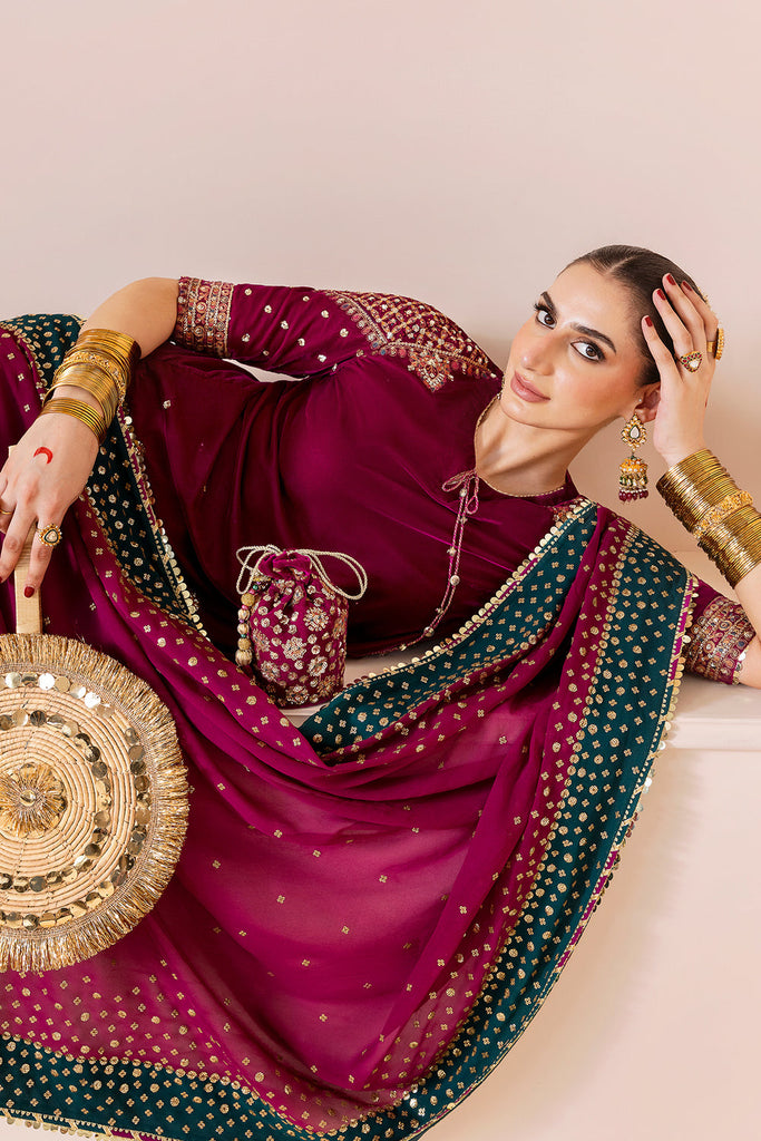 JAZMIN - Embroidered Velvet Formal CVF D-02