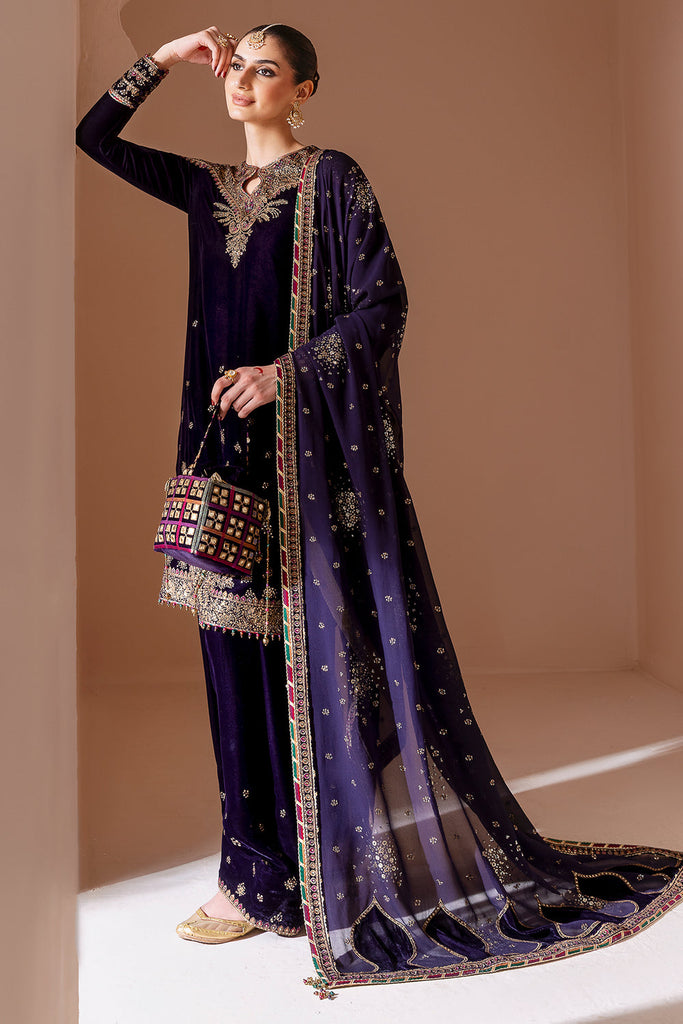 JAZMIN - Embroidered Velvet Formal CVF D-08