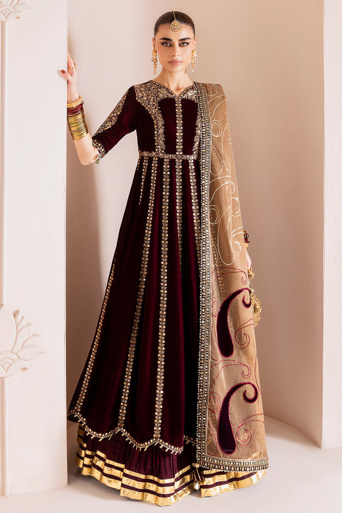 JAZMIN - Embroidered Velvet Formal CVF D-12