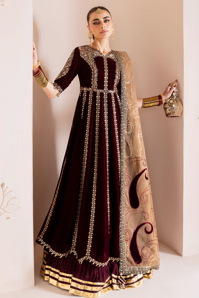 JAZMIN - Embroidered Velvet Formal CVF D-12