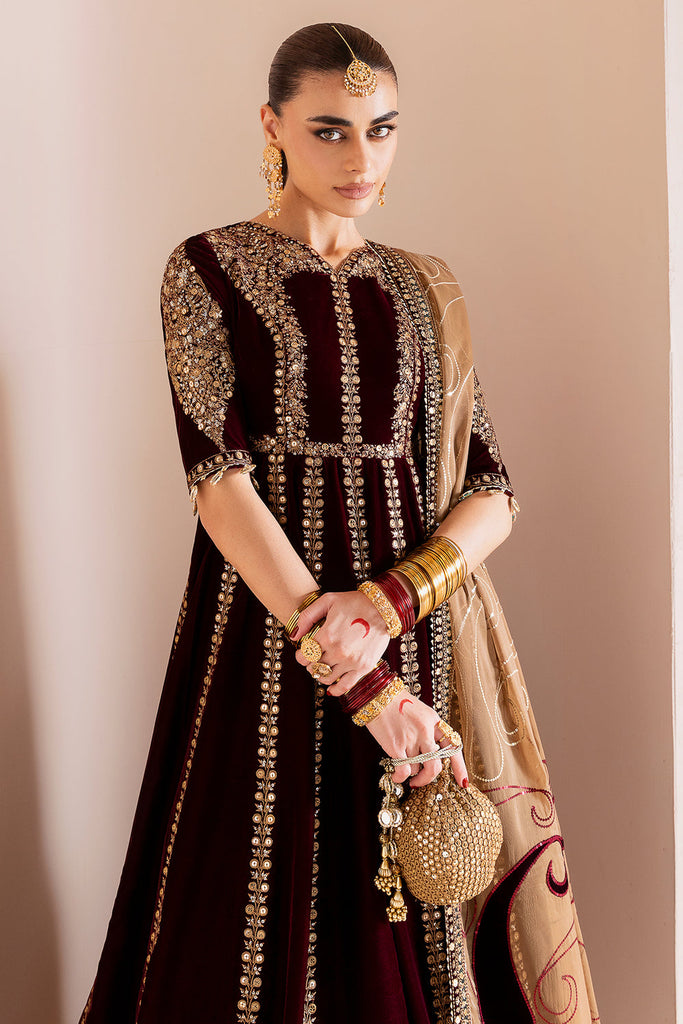 JAZMIN - Embroidered Velvet Formal CVF D-12