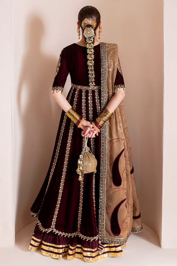 JAZMIN - Embroidered Velvet Formal CVF D-12
