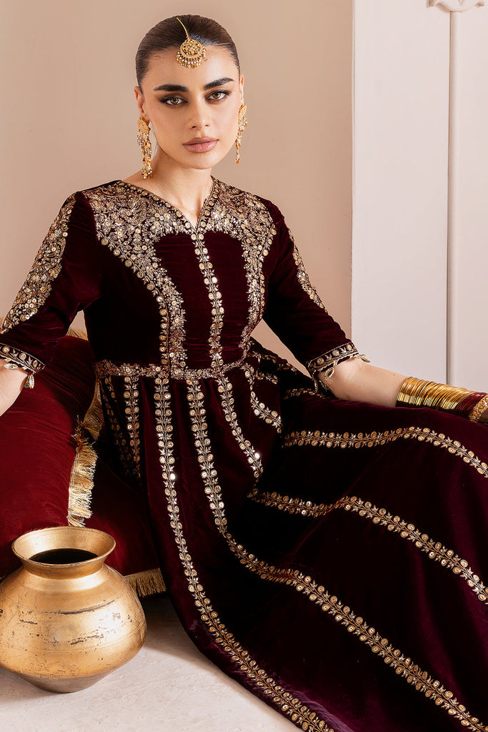 JAZMIN - Embroidered Velvet Formal CVF D-12