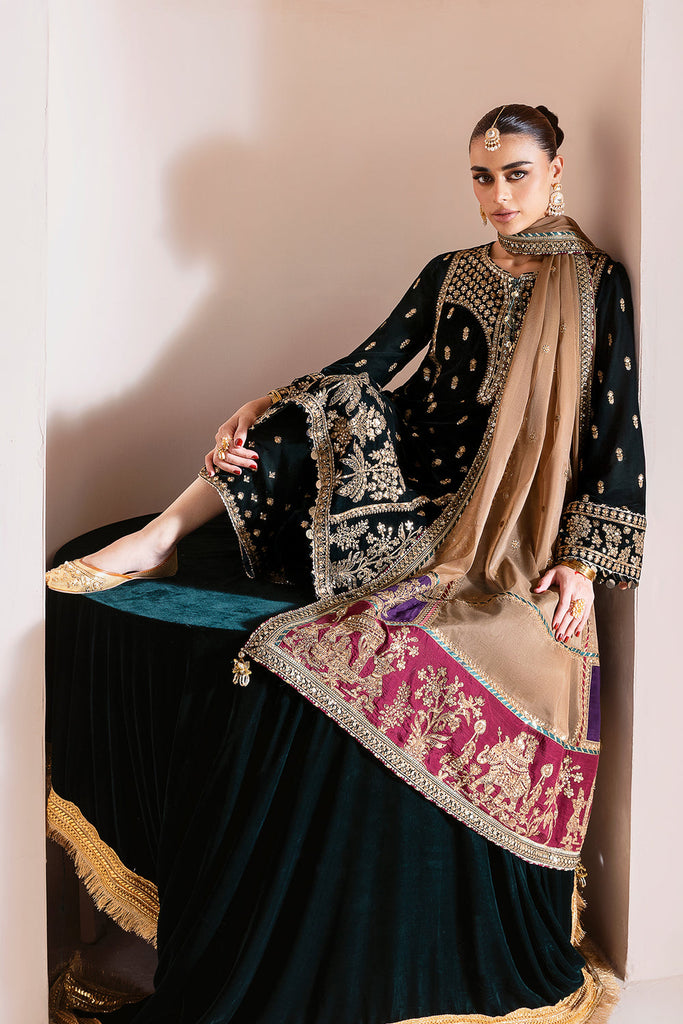 JAZMIN - Embroidered Velvet Formal CVF D-01