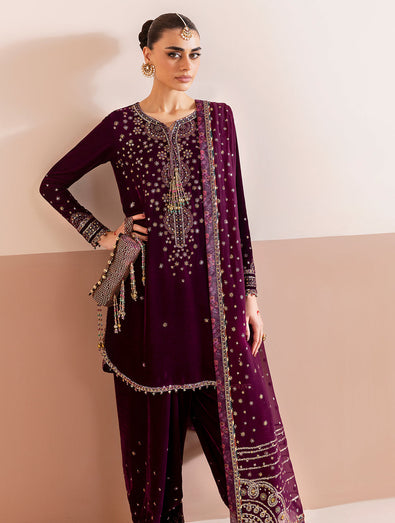 JAZMIN - Embroidered Velvet Formal CVF D-05