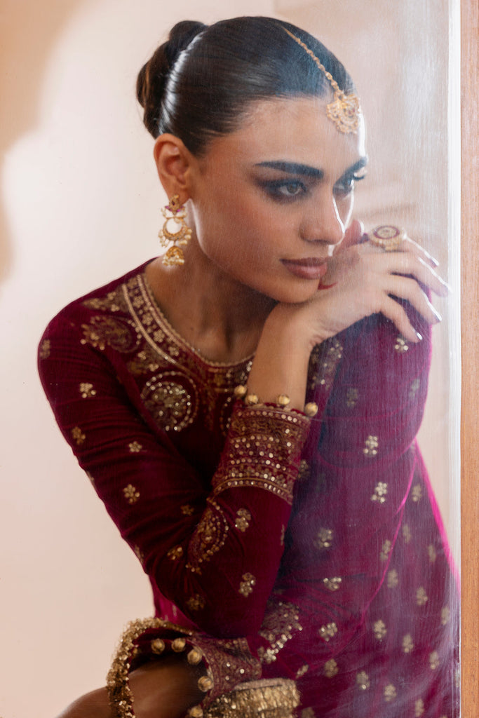 JAZMIN - Embroidered Velvet Formal CVF D-11