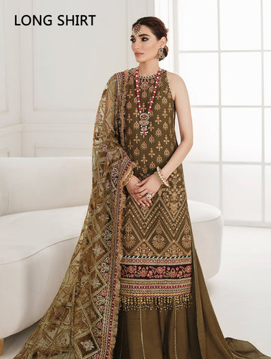 EMBROIDERED CHIFFON CH10-06