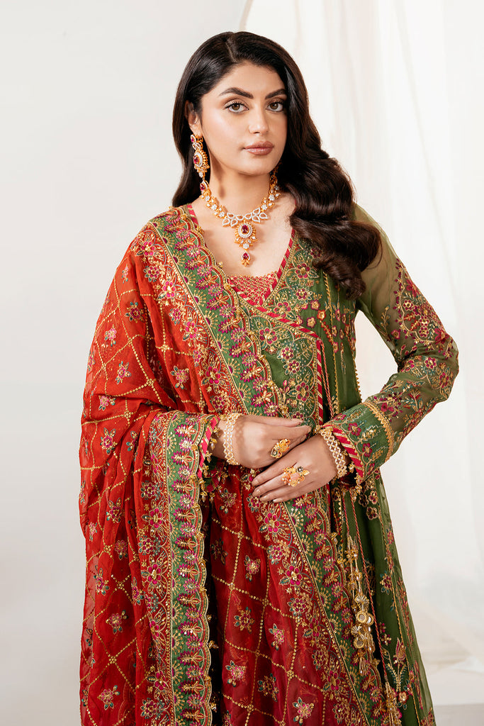 BAROQUE EMBROIDERED CHIFFON UF-4037