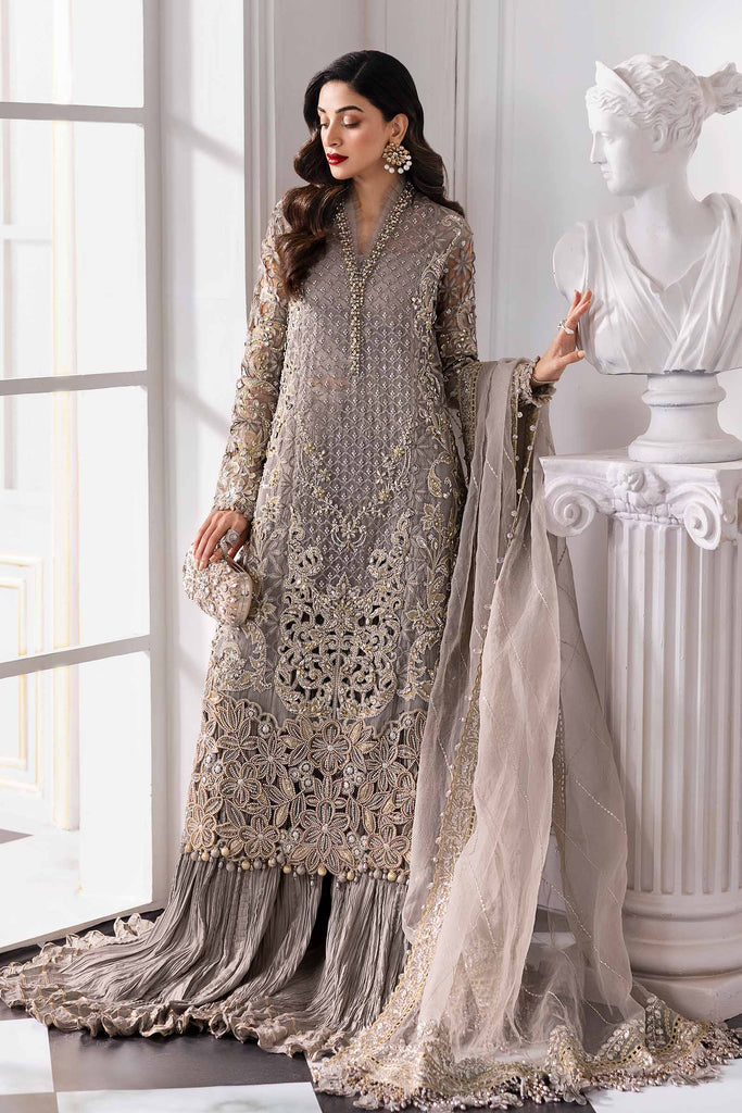 Embroidered Organza Suit | BD-3006