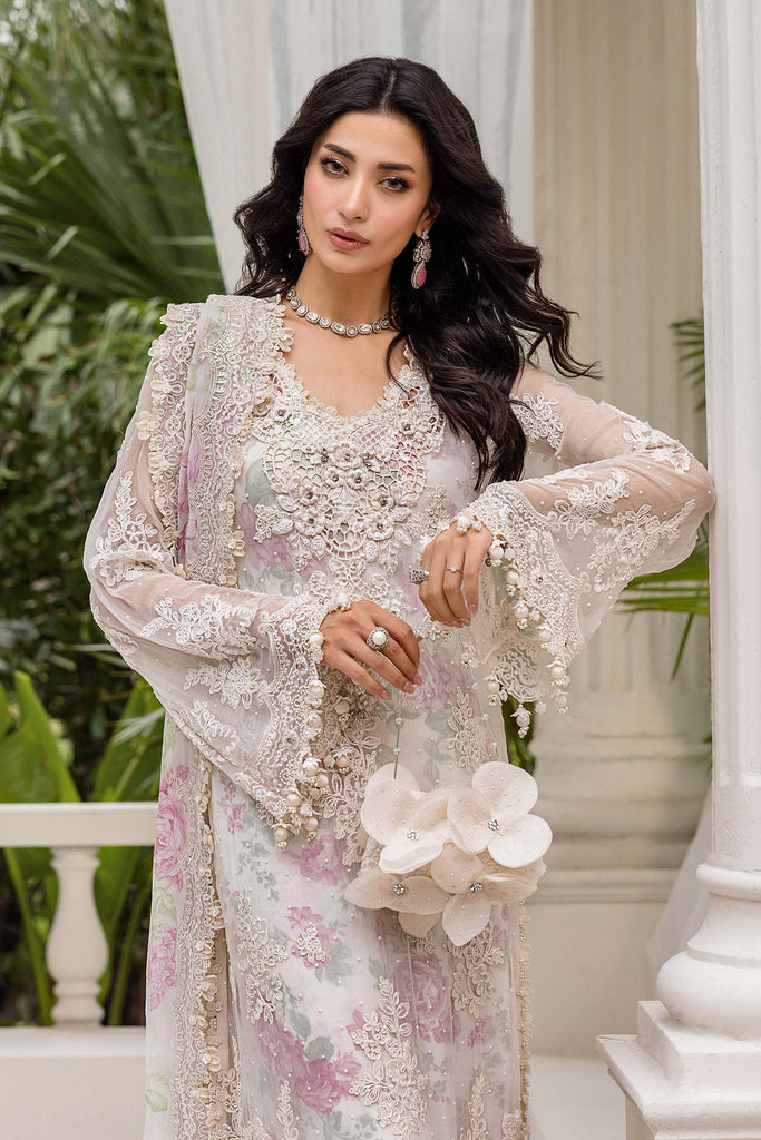 MARIA-B Embroidered Chiffon Suit | MPC-25-101