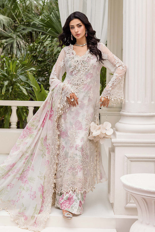 MARIA-B Embroidered Chiffon Suit | MPC-25-101