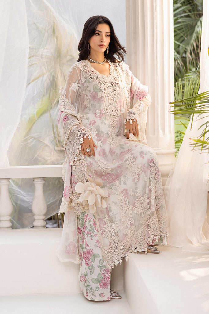 MARIA-B Embroidered Chiffon Suit | MPC-25-101