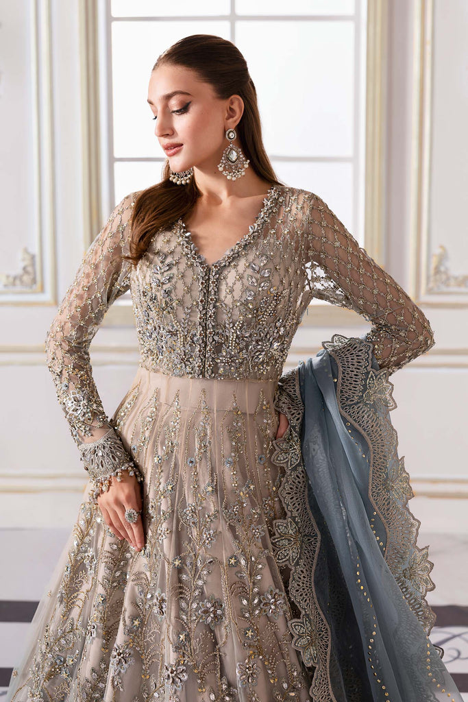 Embroidered Net Suit | BD-3002