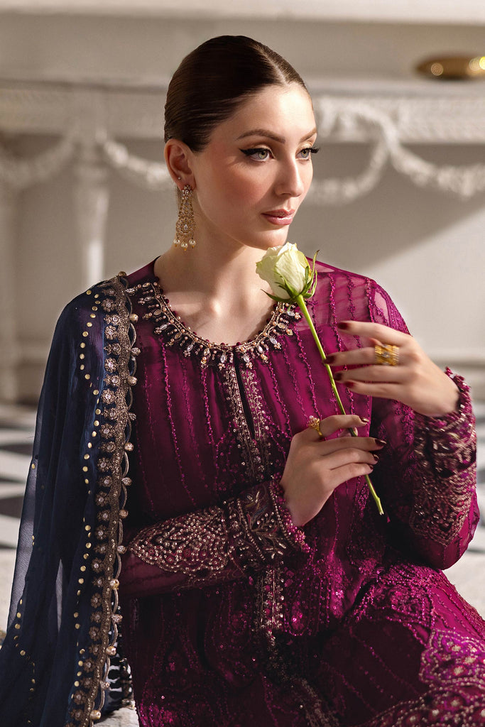 MARIA-B Embroidered Chiffon Suit | MPC-25-102