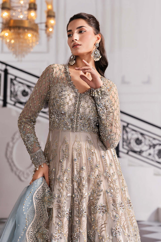 Embroidered Net Suit | BD-3002
