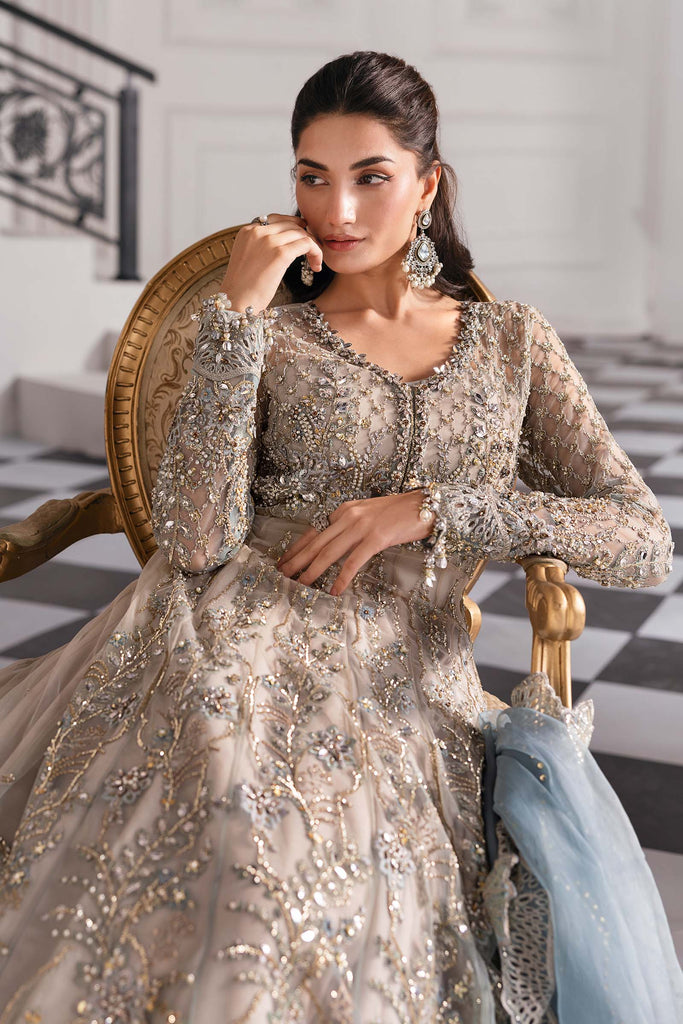 Embroidered Net Suit | BD-3002