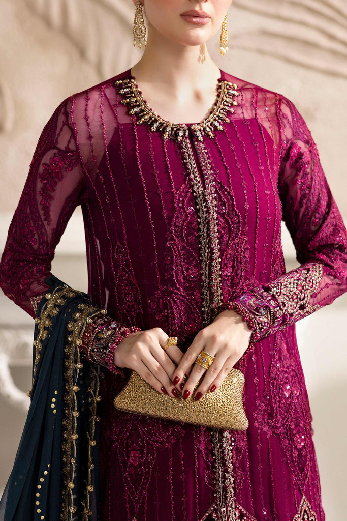 MARIA-B Embroidered Chiffon Suit | MPC-25-102