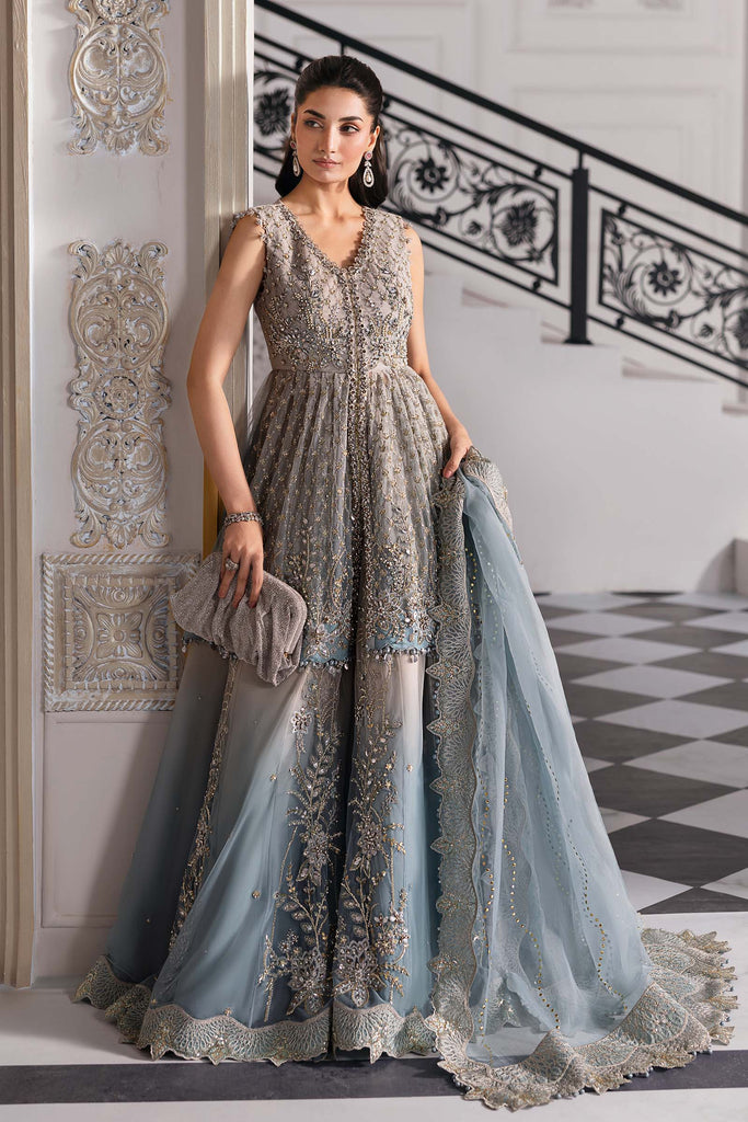 Embroidered Net Suit | BD-3002