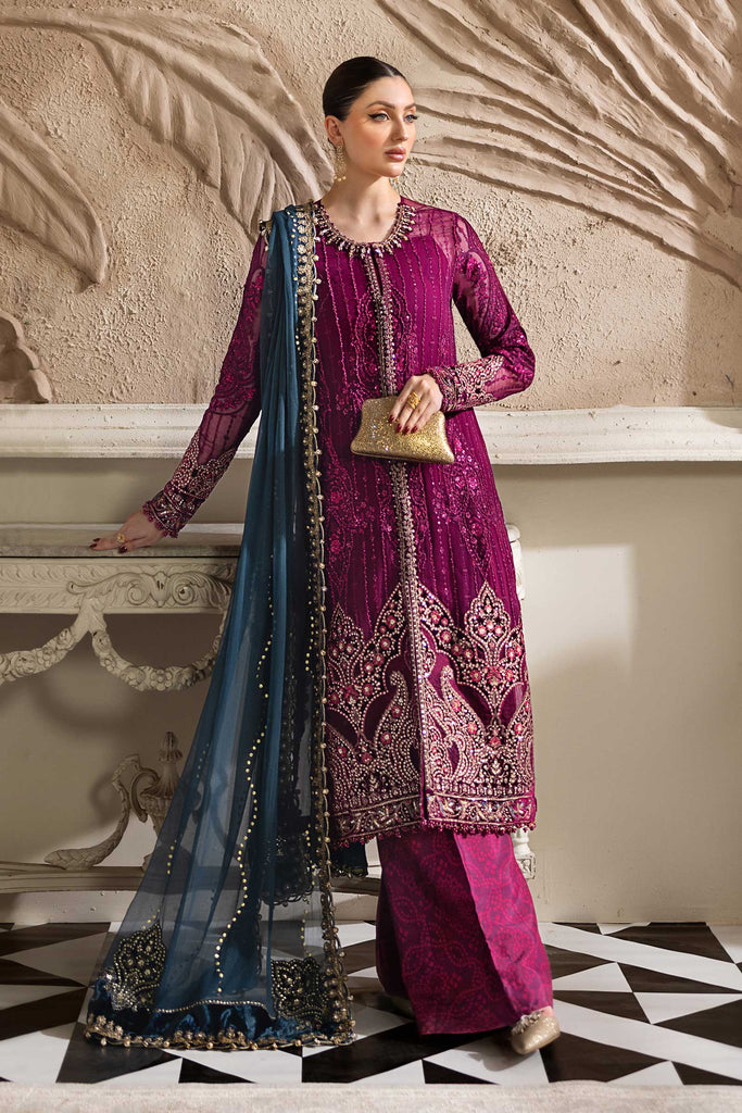 MARIA-B Embroidered Chiffon Suit | MPC-25-102