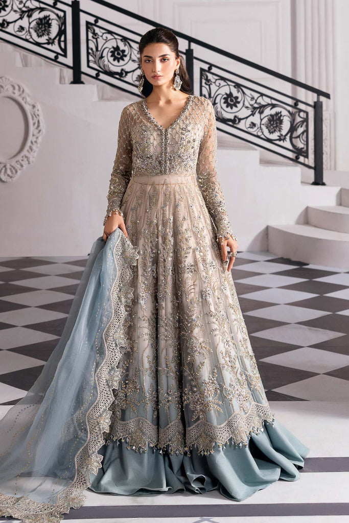 Embroidered Net Suit | BD-3002