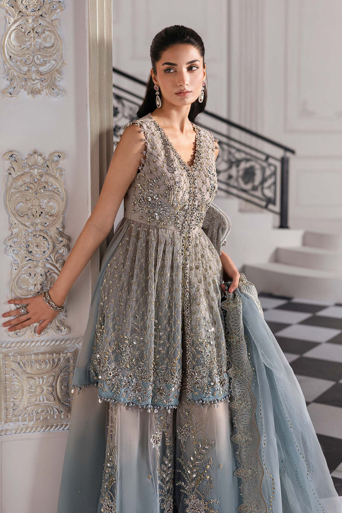 Embroidered Net Suit | BD-3002