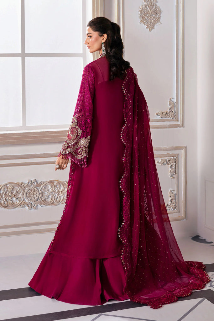Embroidered Chiffon Suit | BD-3003