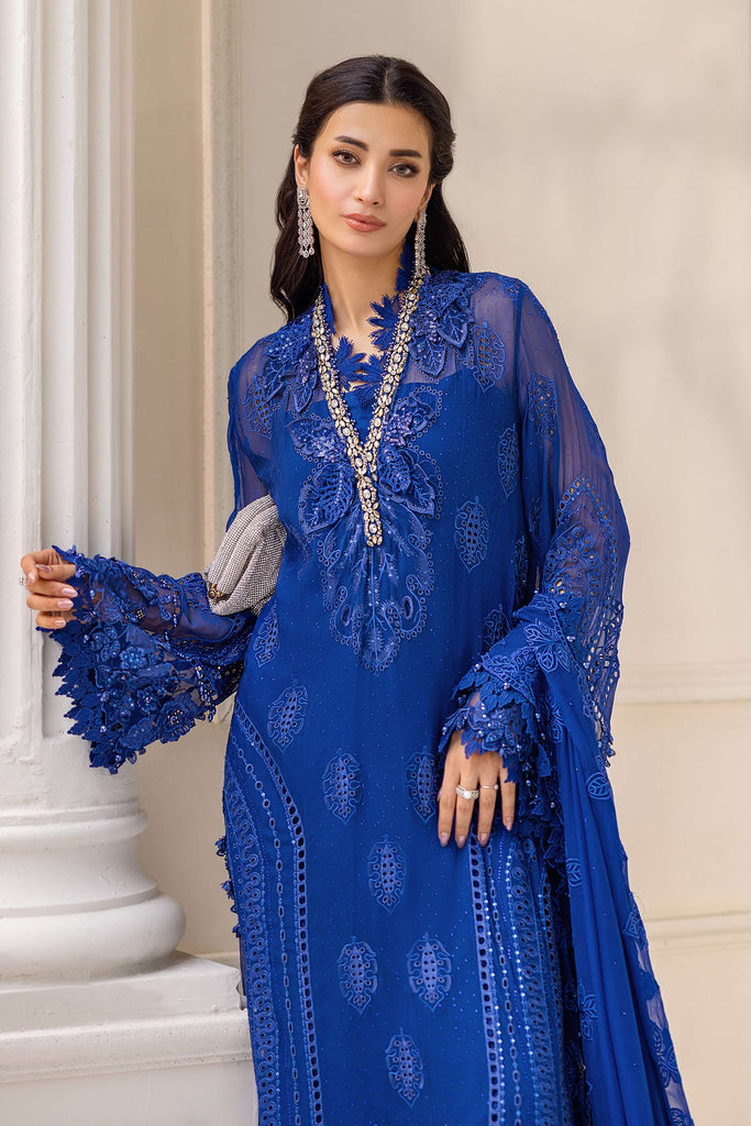 MARIA-B Embroidered Chiffon Suit | MPC-25-103