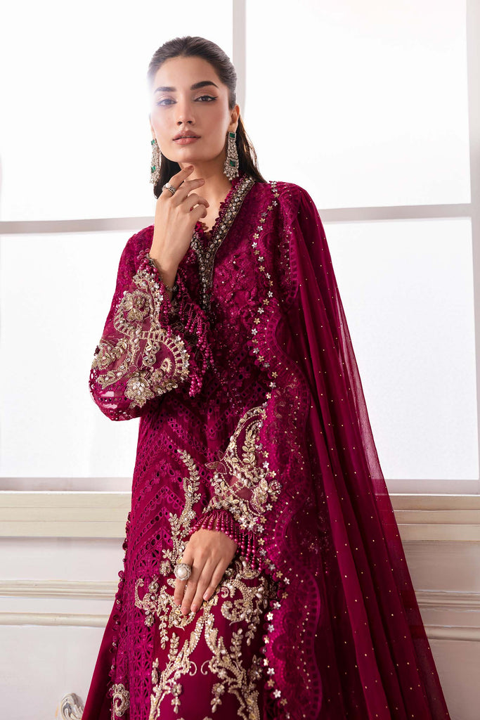 Embroidered Chiffon Suit | BD-3003