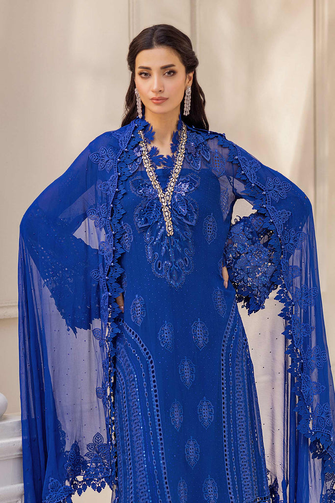 MARIA-B Embroidered Chiffon Suit | MPC-25-103