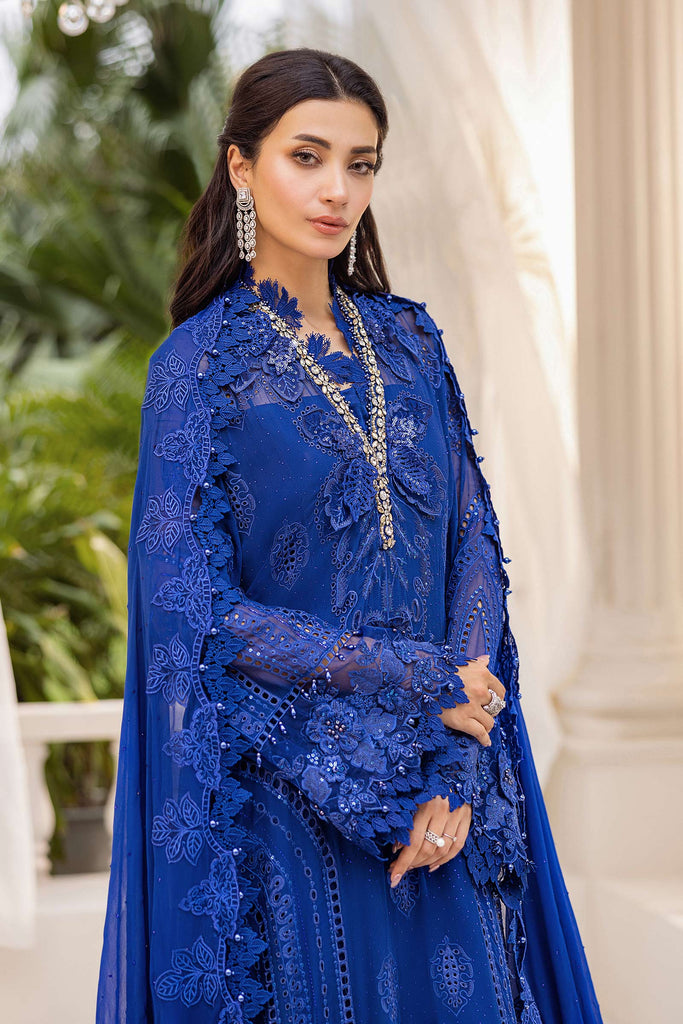 MARIA-B Embroidered Chiffon Suit | MPC-25-103