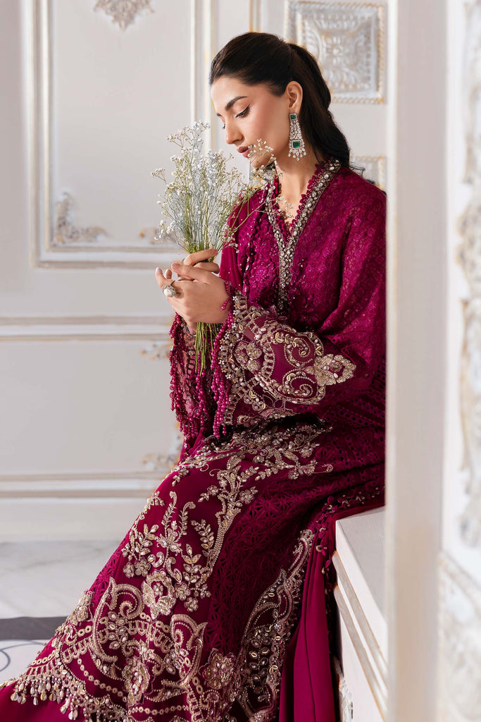 Embroidered Chiffon Suit | BD-3003