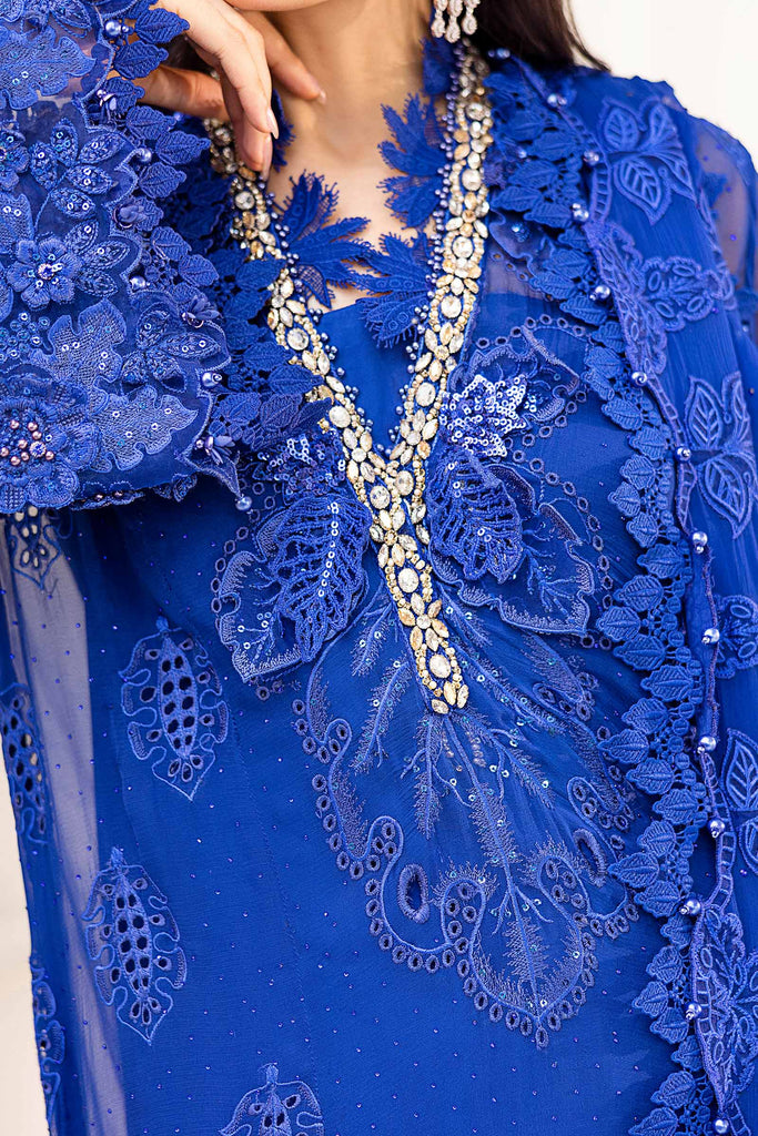 MARIA-B Embroidered Chiffon Suit | MPC-25-103