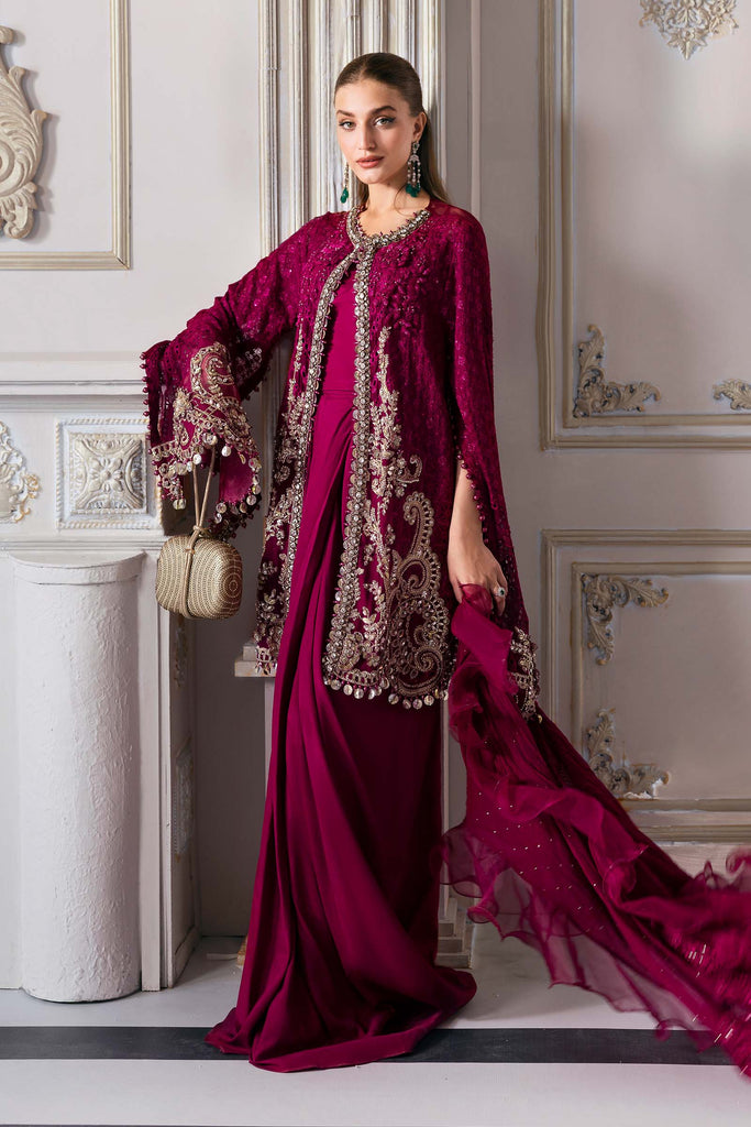 Embroidered Chiffon Suit | BD-3003
