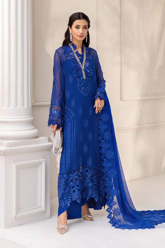 MARIA-B Embroidered Chiffon Suit | MPC-25-103