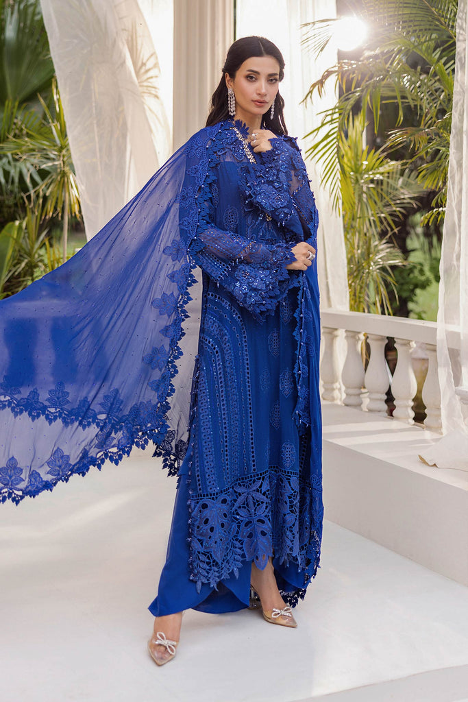MARIA-B Embroidered Chiffon Suit | MPC-25-103