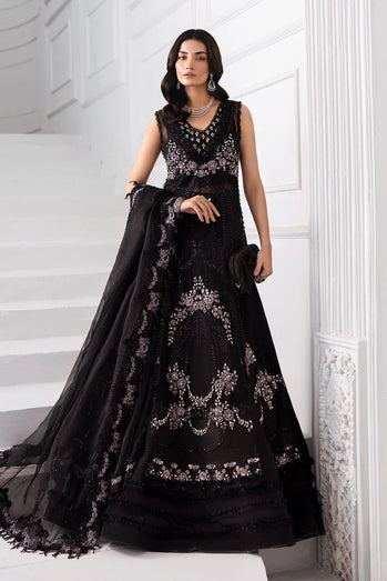 Embroidered Organza Suit | BD-3004