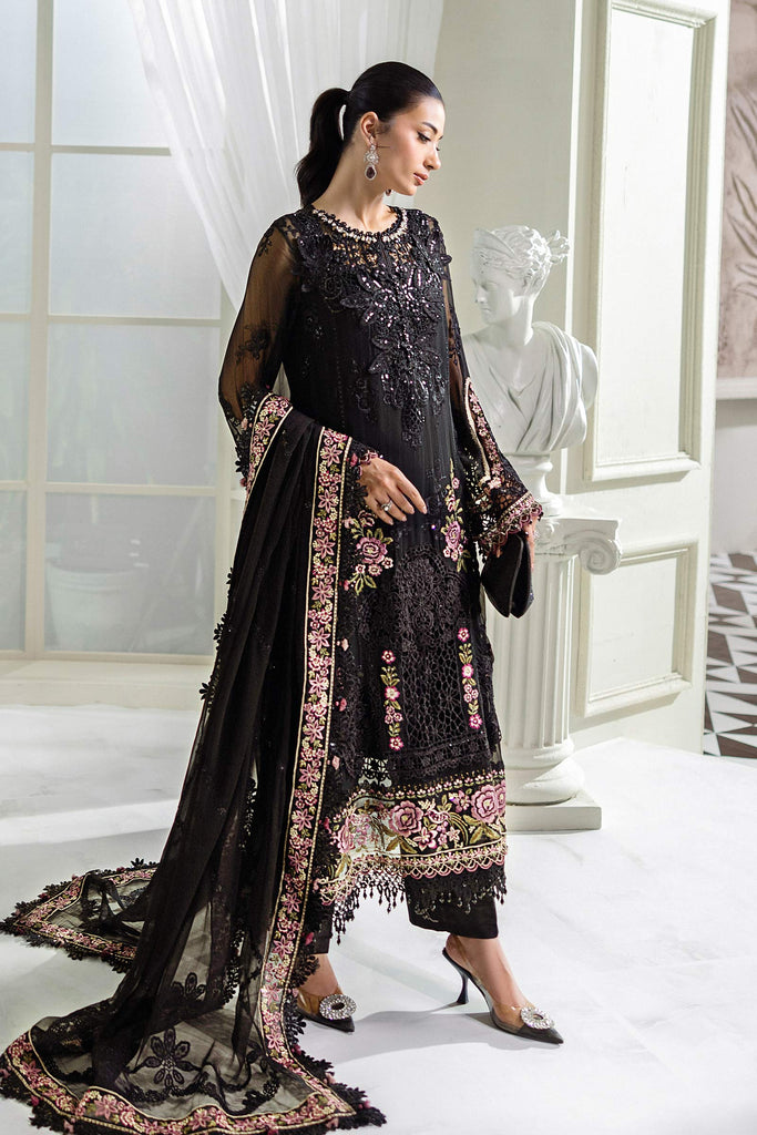 MARIA-B Embroidered Chiffon Suit | MPC-25-104