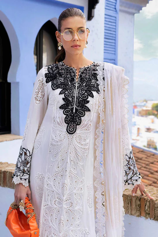 Embroidered Paper Cotton Suit | D-2505-A