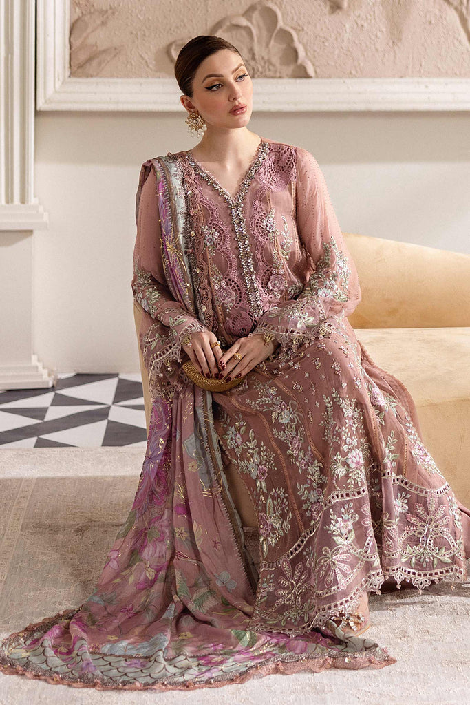 MARIA-B Embroidered Chiffon Suit | MPC-25-105