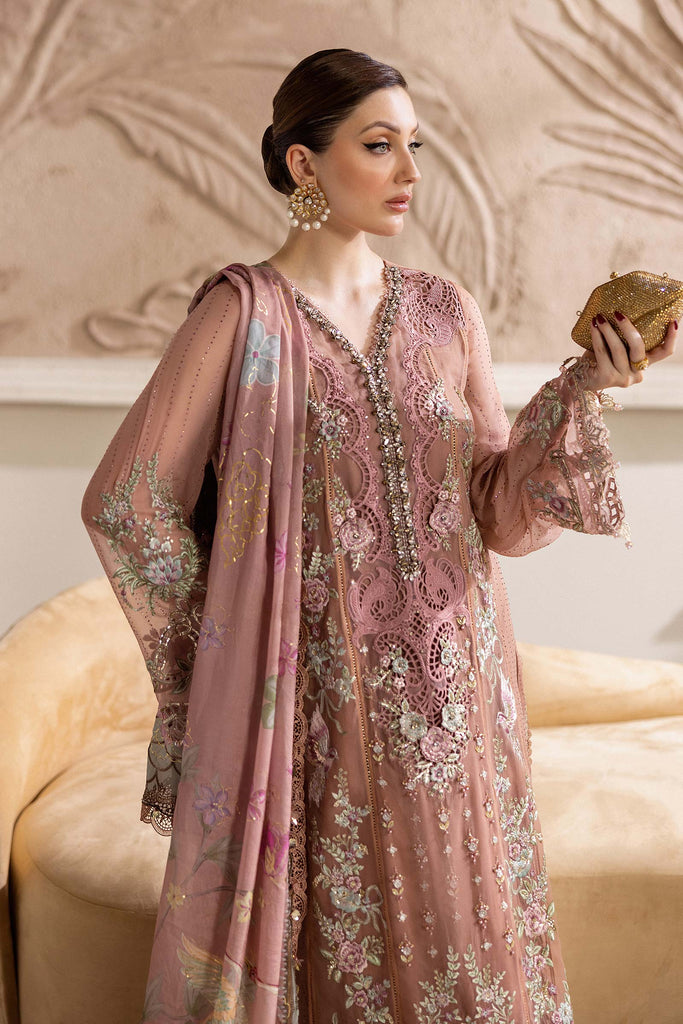 MARIA-B Embroidered Chiffon Suit | MPC-25-105