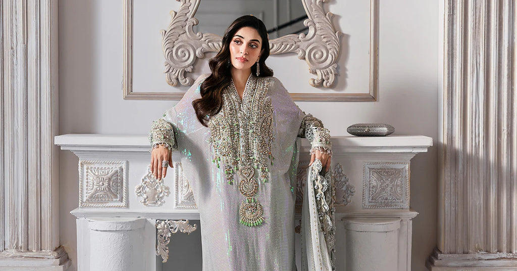 Embroidered Chiffon Suit | BD-3005