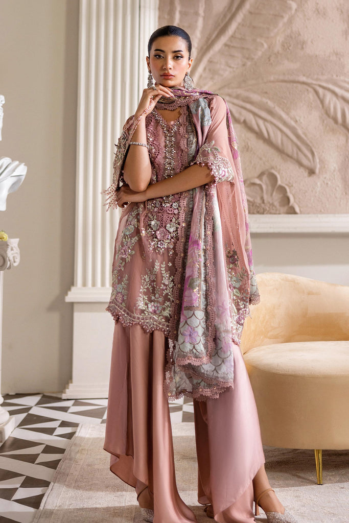 MARIA-B Embroidered Chiffon Suit | MPC-25-105
