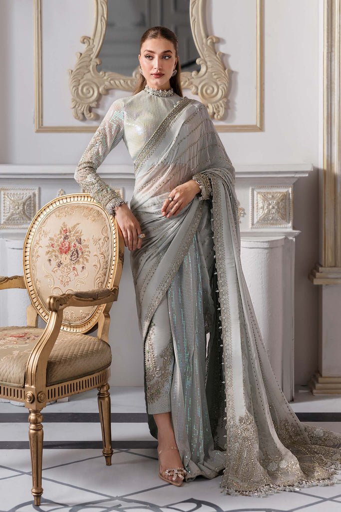 Embroidered Chiffon Suit | BD-3005