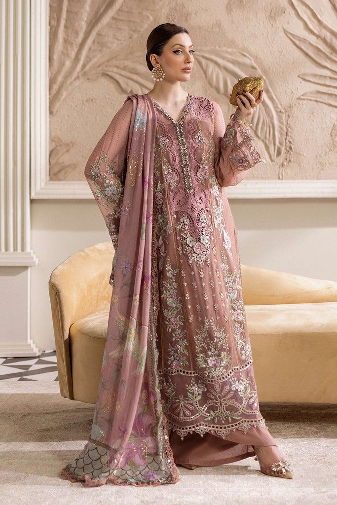 MARIA-B Embroidered Chiffon Suit | MPC-25-105