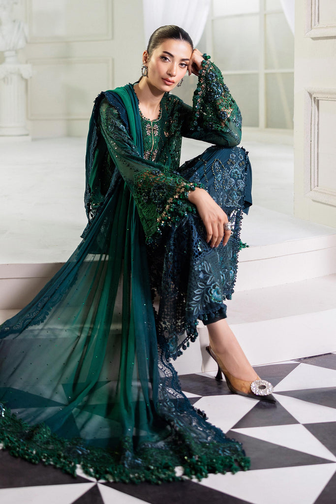 MARIA-B Embroidered Chiffon Suit | MPC-25-106